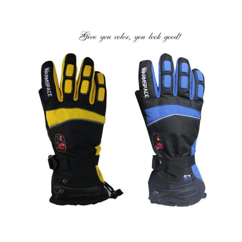 Winter Heated Gloves USB Hand Warmer Electric Thermal Gloves Rechargeable Battery Heated Gloves Cycling Bicycle Ski Gloves