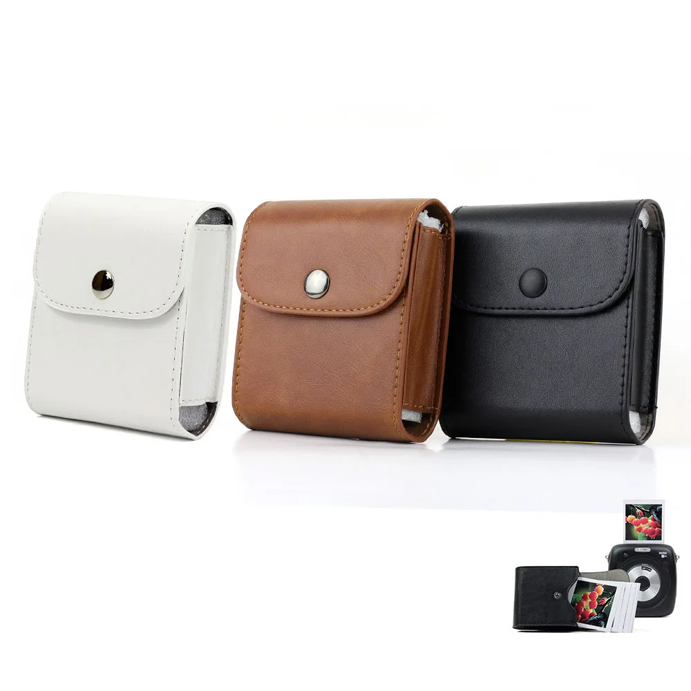 

FUJIFILM Instax SQUARE Film Bag Vintage PU Leather SQ10 Camera Accessory Case Photo Paper Pouch