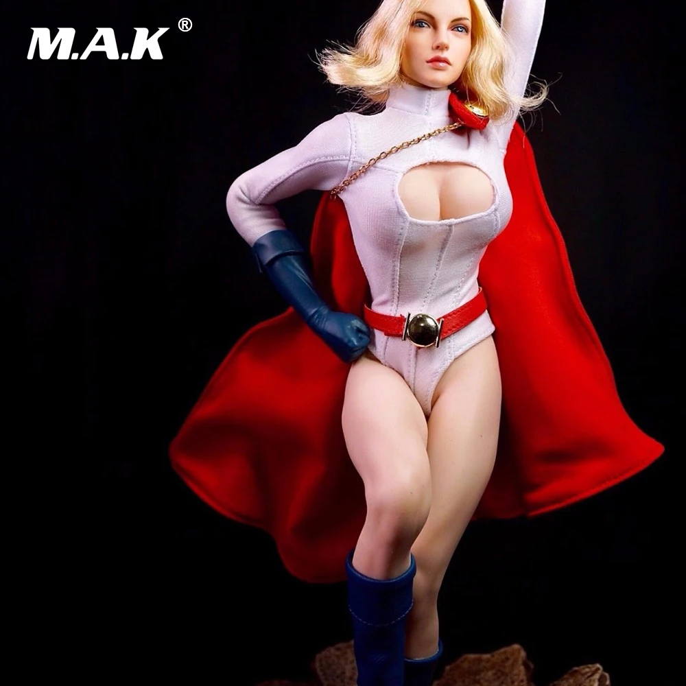 1/6 Женские аксессуары для экшн-фигурок DIY Super Girl power женская голова скульптура и одежда костюмы для 1:6 бледная(S20A) фигура тела