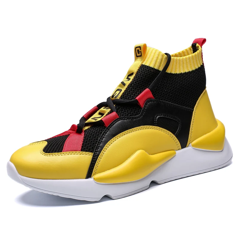 

Men Running Shoes Casual Sip-on Fashion Breathable Sport Shoes Jogging Breathable Mixed Color Sock Footwear Trainer Sneakers