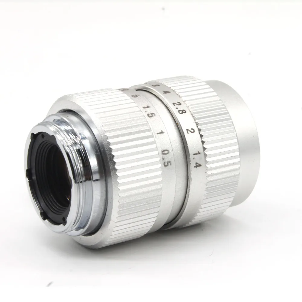 ФУЦЗЯНЬ 25 мм f/1.4 Миниатюрный SLR Объектив для Panasonic Micro 4/3 P3 E-P1 G1 GF5 Макро SILVE