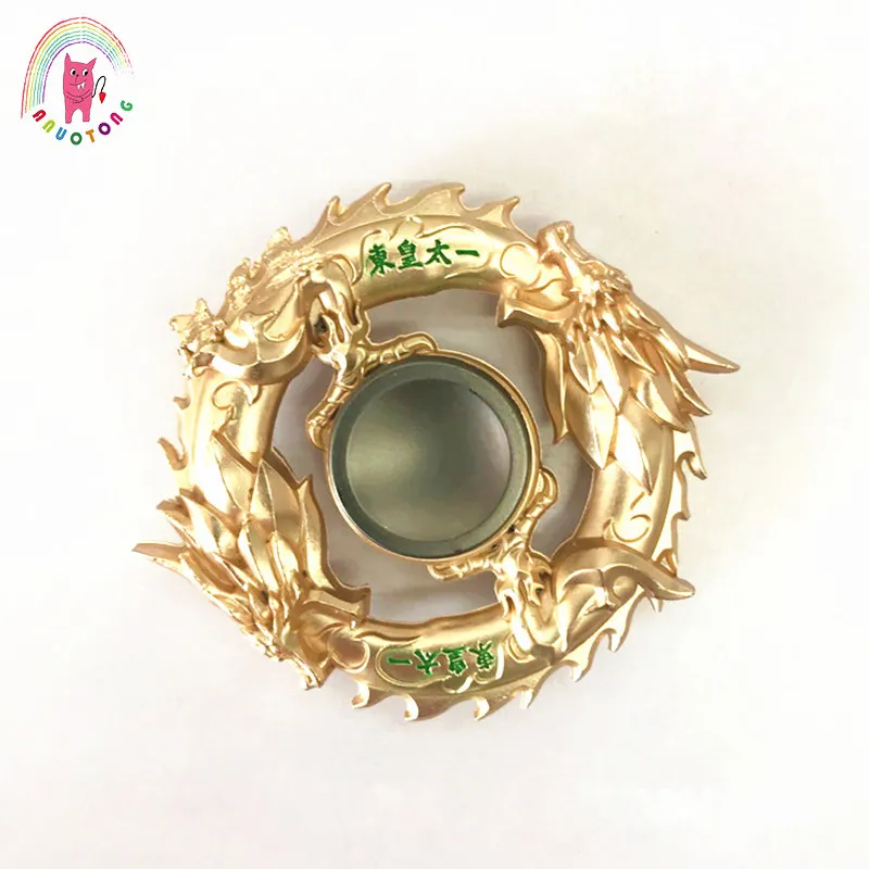 donghuangtaiyi Горячая EDC Tri-Spinner Металлический фиджет-Спиннер антистресс ручной Спиннер Vinger Wiel Спиннеры ADHD Speelgoed - Цвет: donghuangtaiyi