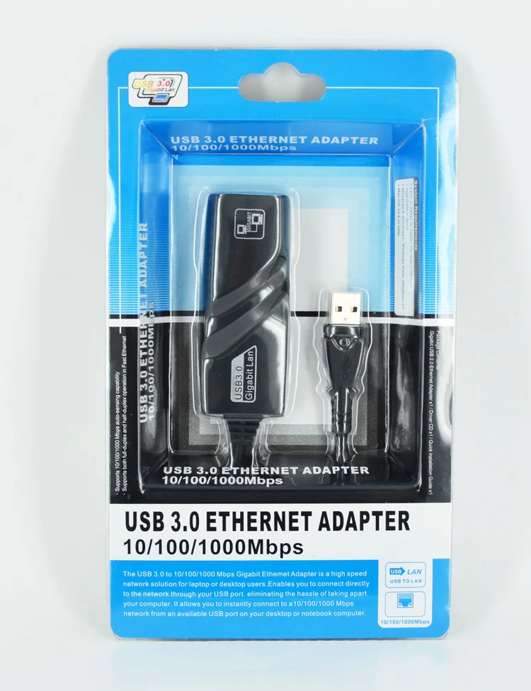 USB 3 0 10/100 Мбит/с Gigabit RJ45 Ethernet LAN сетевая карта адаптер Черный|Кабели передачи