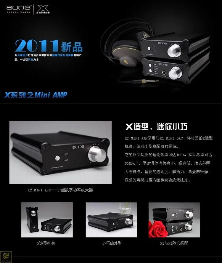Новейший Aune X2 MK2 мини усилитель HIFI Музыкальный настольный ПК цифровой усилитель мощности Bluetooth усилитель для наушников