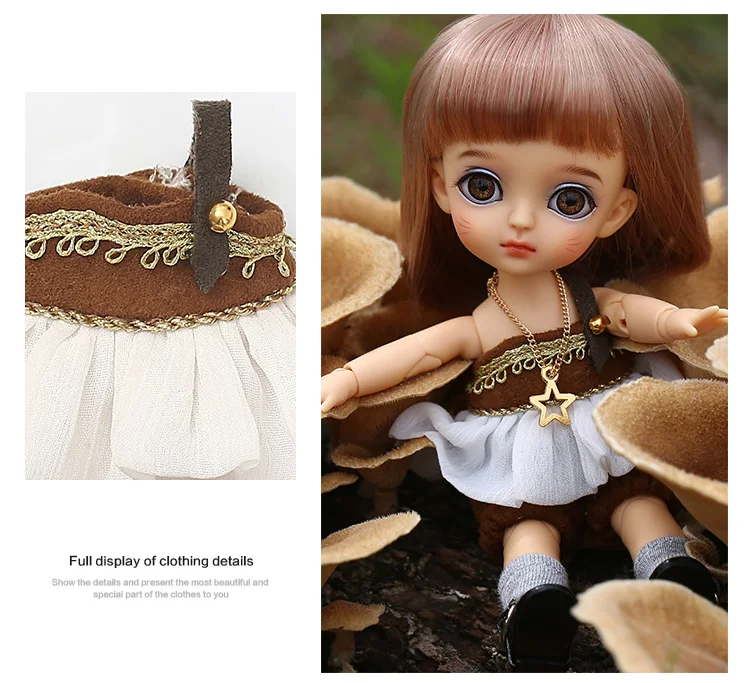 BJD одежда 1/8, Кукольное тело, милое мини-платье или костюм, красивая девушка для лати, желтая Коко, тело, OUENEIFS, куклы, аксессуары, luodoll