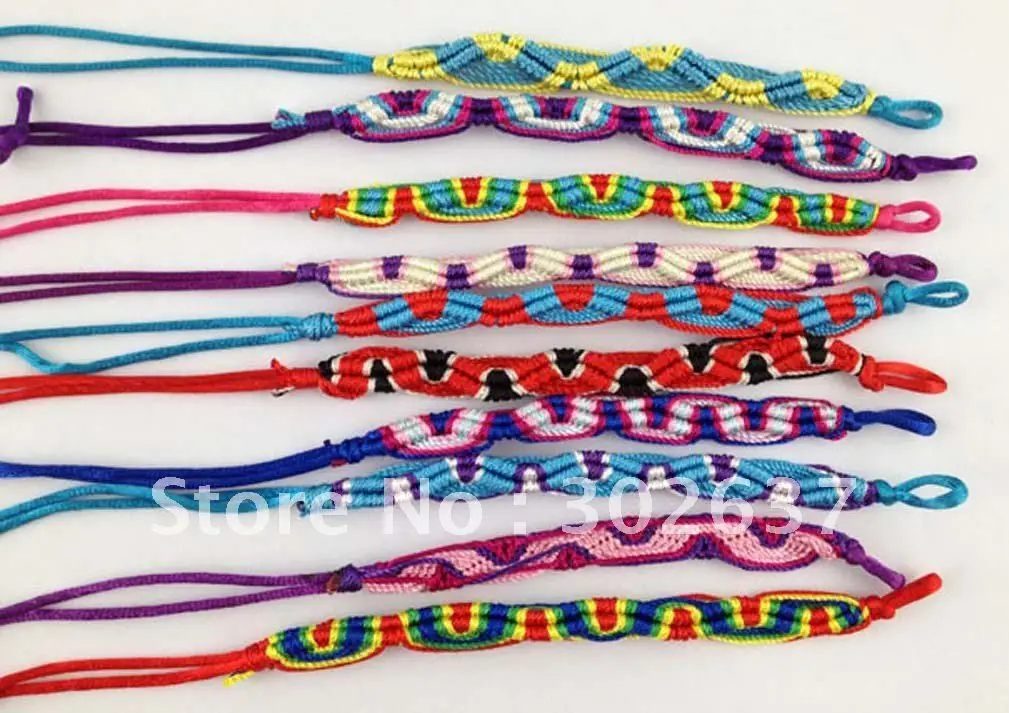10 шт смешанные цвета плетеные браслеты дружбы #20939|woven friendship bracelets|friendship braceletsbracelet