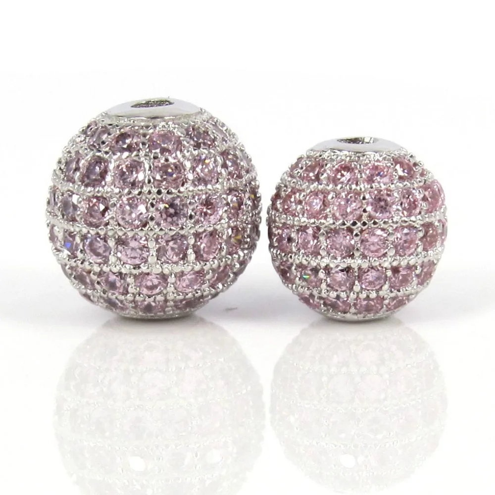 Бусины Из розового фианита 6/8/10 мм | Украшения и аксессуары