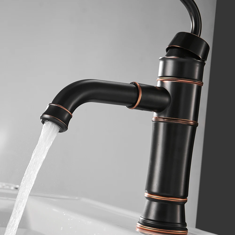 Смеситель для раковины Robinet Lavabo Ретро Черный кран краны ванной комнаты с одной