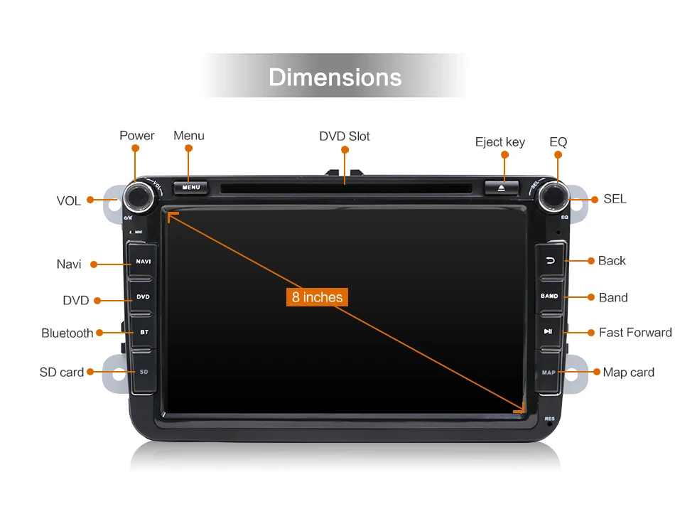 Bosion 8 &quotАвтомобильный Радио плеер авторадио dvd Android 9 0 gps навигация Bluetooth wifi In Dash