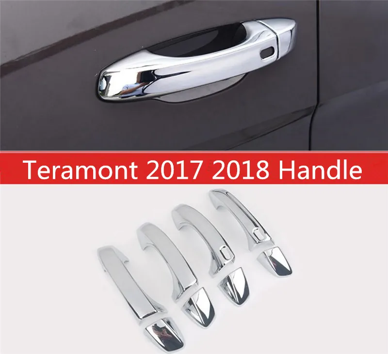 

8 шт., автомобильные наклейки на дверную ручку для Volkswagen VW Atlas Teramont 2017 2018 ABS