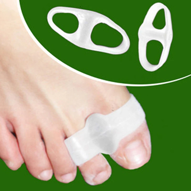 9Pair Silicon Hallux Valgus Protector Bunion Pedicura Silicone Toe Separator Pedicure Manicure Separators Foot Care Two Hole | Красота и