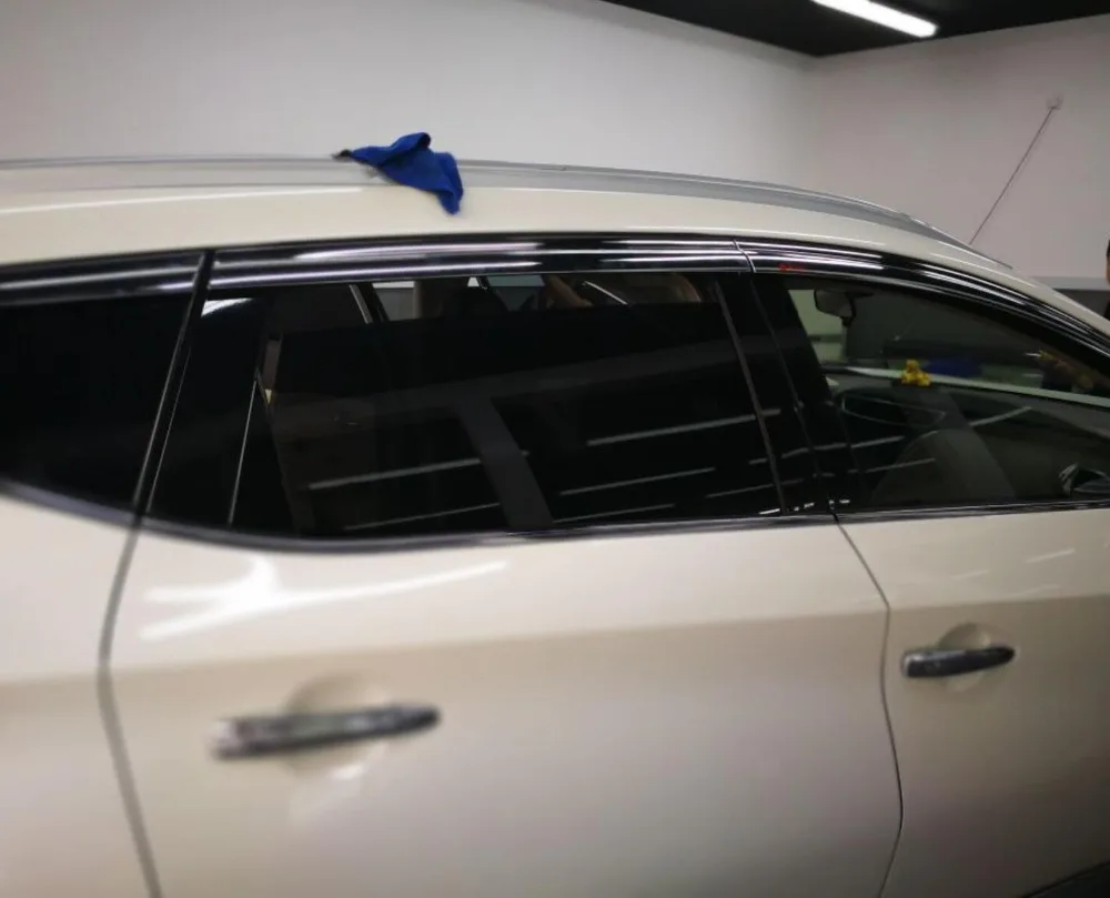 

ABS Chrome plastic Window Visor Vent Shades Sun Rain Guard car accessories for Nissan Murano 2015 2016 2017 2018 car accessories