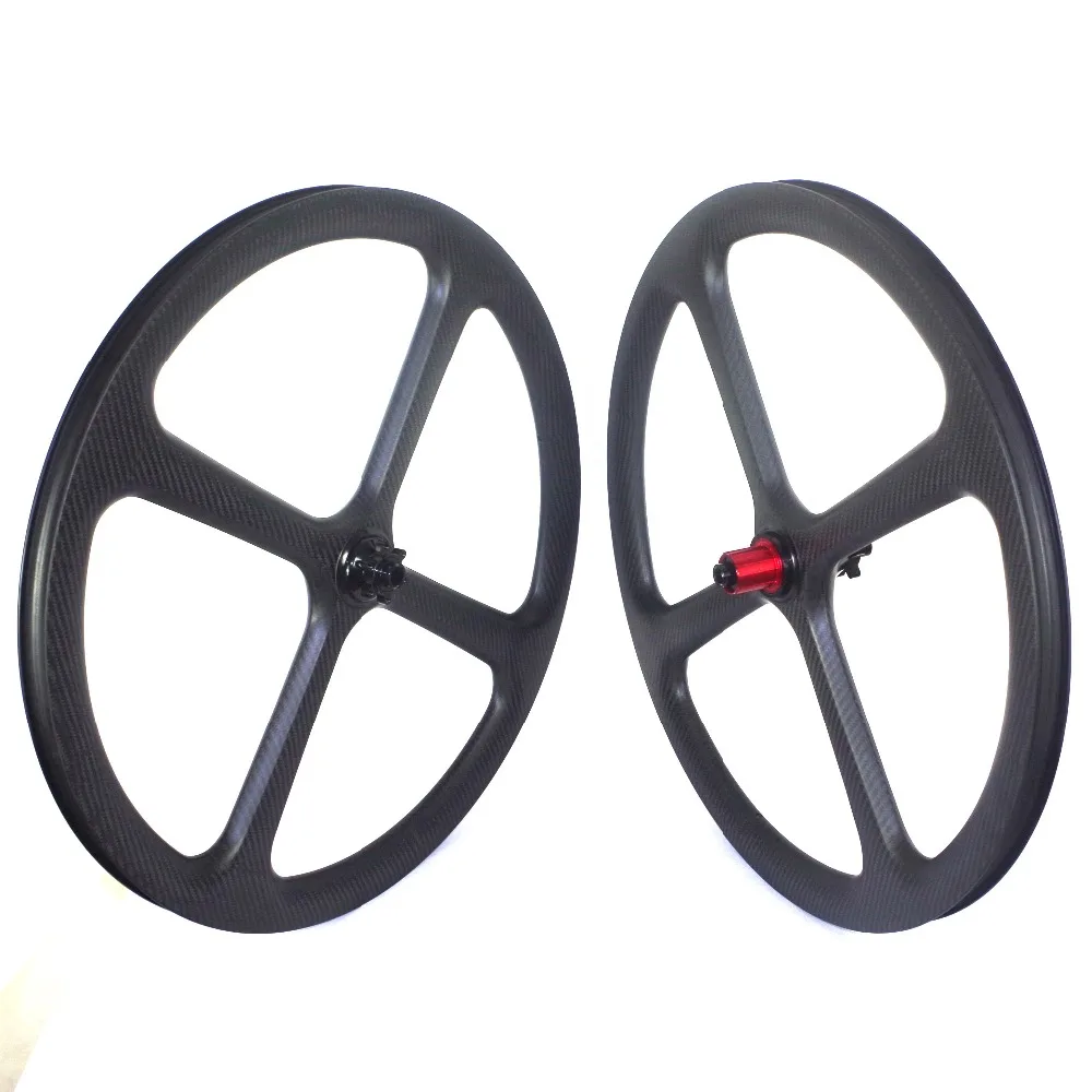 Custom logo 4 spoke 650B mtb carbon fiber wheelset 40 mm depth through axle front 100*15mm rear 142*12mm wheels | Спорт и