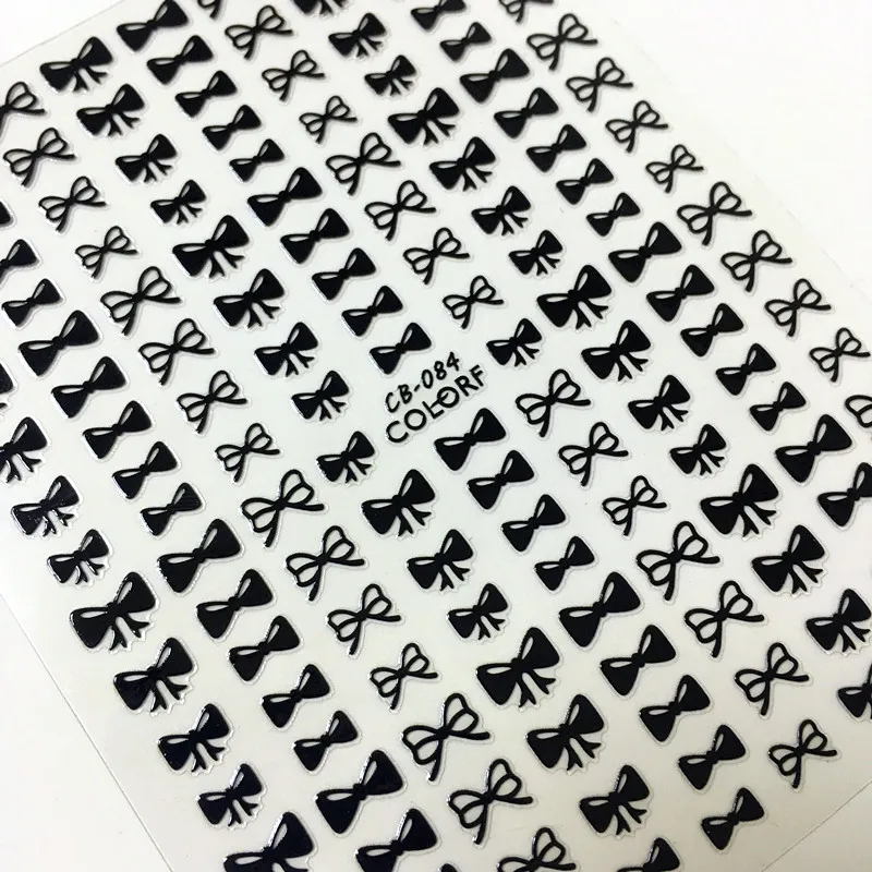 

Newest CB sereis CB-084 Bow tie 3d nail art sticker nail decal stamping export japan