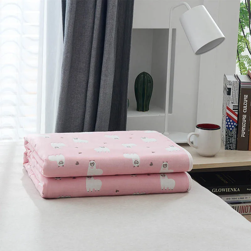 pink Летнее Клетчатое одеяло для взрослых, мультяшное детское тонкое одеяло для школы, кемпинга, лоскутное покрывало, покрывало для сна, детское одеяло - Цвет: pink