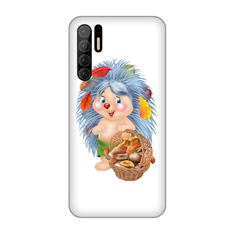 Cute Cartoon Hedgehog Soft TPU Silicone Case Cover for Huawei P10 Plus P20 P30 Pro P7 P8 Lite 2015 Honor 9 V10 shell |