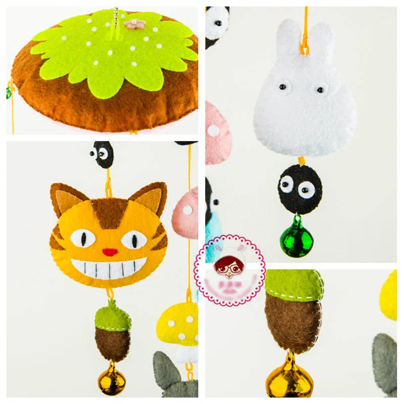 Маленькие животные настенная фетровая аппликация комплект орнаментов нетканый