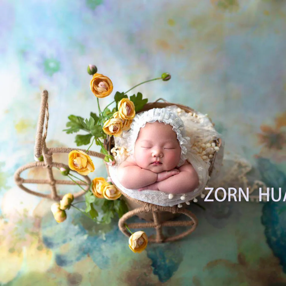 Винтажный кружевной капор для новорожденных Комплект фотосъемки Реквизит