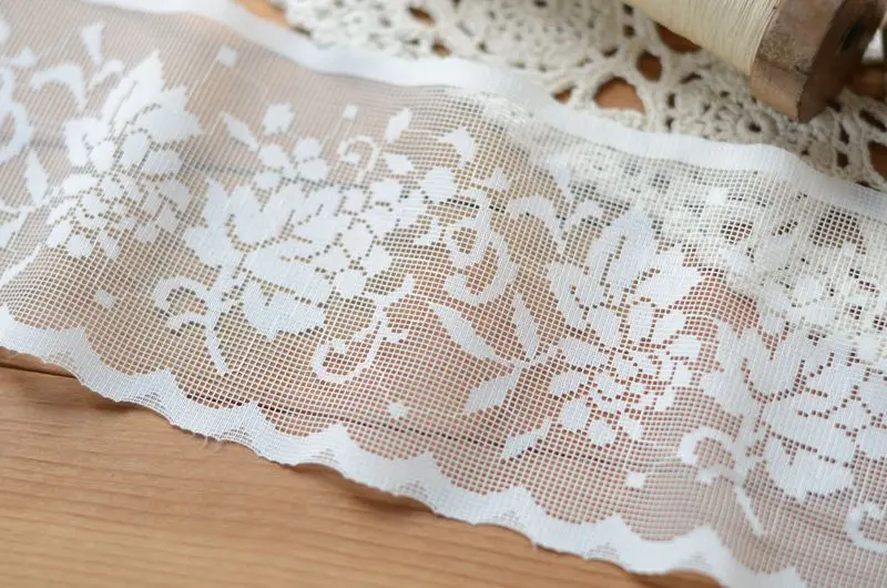 2018 горячая Распродажа кружева аксессуары бежевый вырос вышивка кружевной 11 5 см