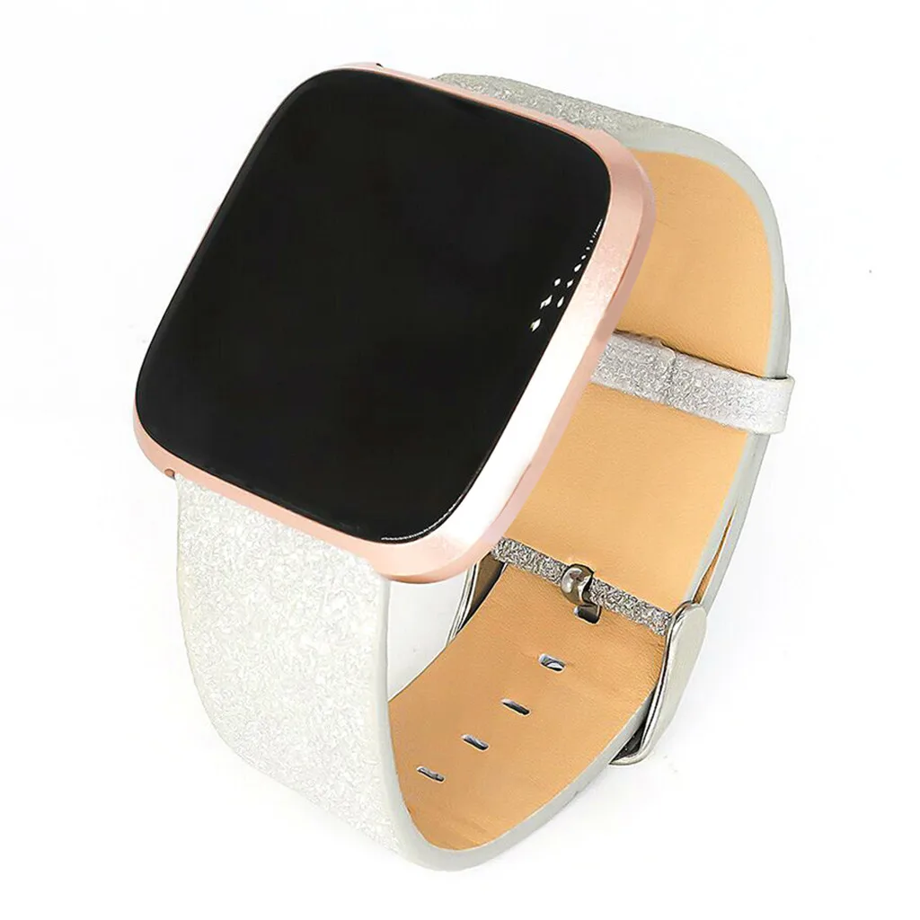 Для умных часов Bling Star Блестящий кожаный ремешок для часов Ремешок Для Fitbit Versa Lite носимые устройства