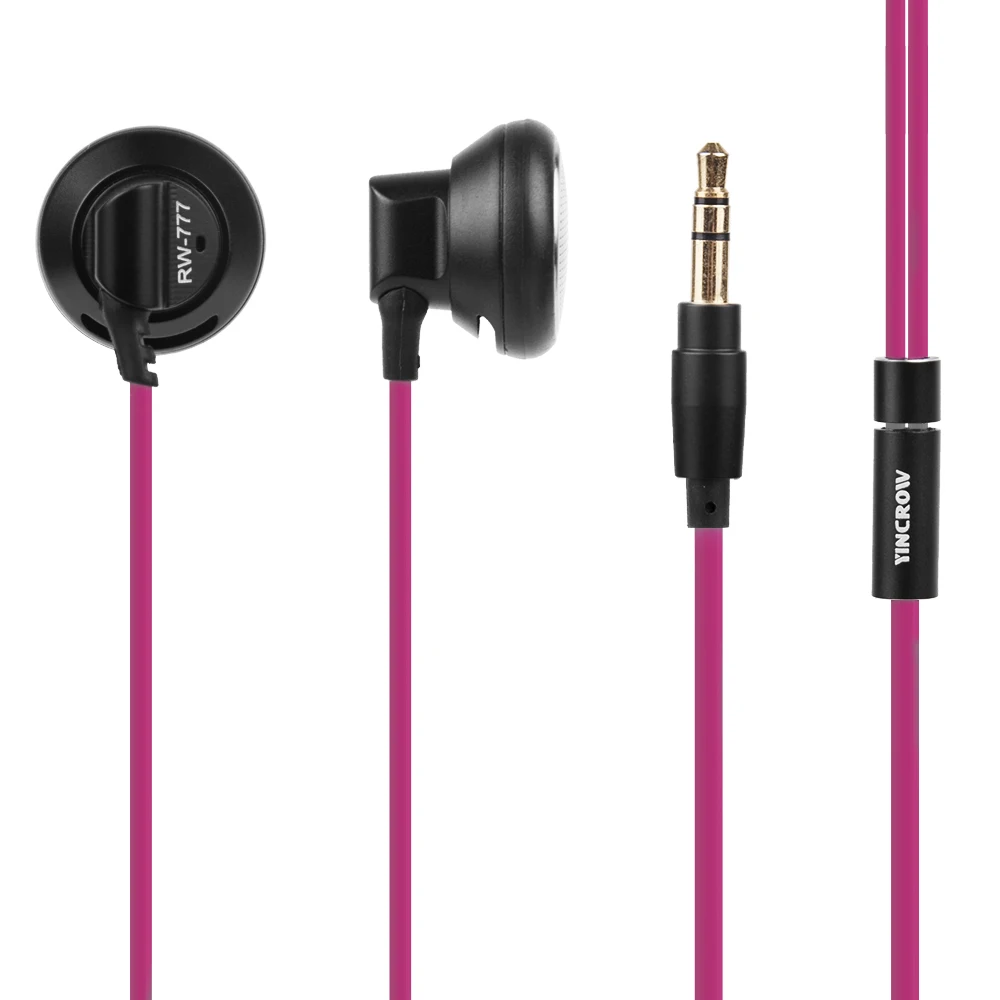 Wooeasy оригинальные наушники YINCROW RW 777 вкладыши с плоской головкой HiFi бас