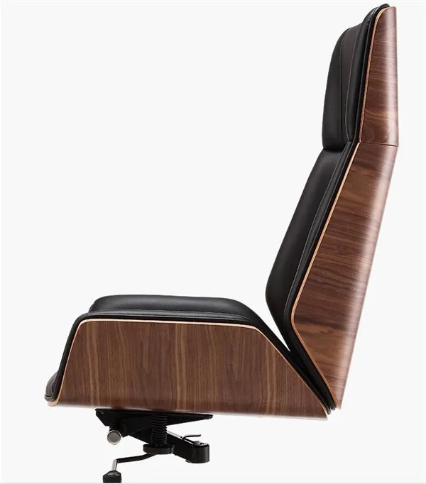 Откидывающееся офисное компьютерное кресло Bentwood с высокой спинкой, офисная мебель из микроволокна и кожи для дома, кресло для конференций