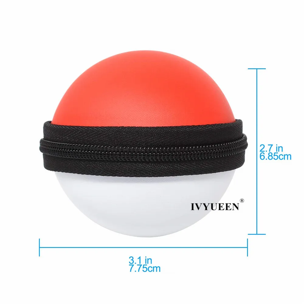Чехол IVYUEEN 2 в 1 для Nintendo Switch чехол контроллера Pokeball красная/черная сумка переноски