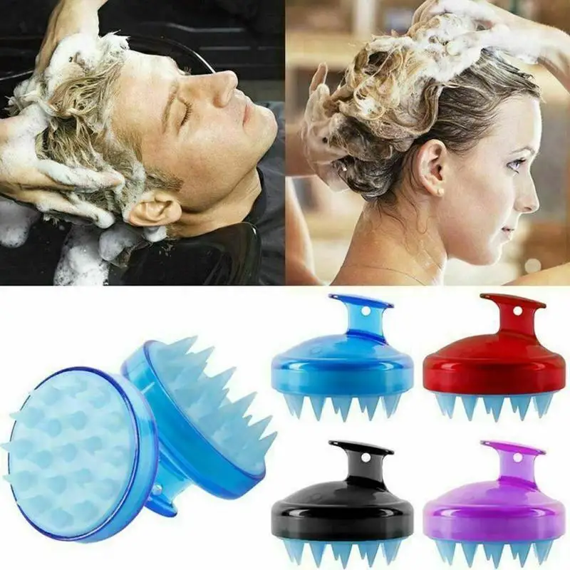 1 шт. мягкая щетка для мытья волос escova de cabelo шампунь с силиконом щетка расческа с широкими зубчиками головы тела массажный гребень для кожи головы