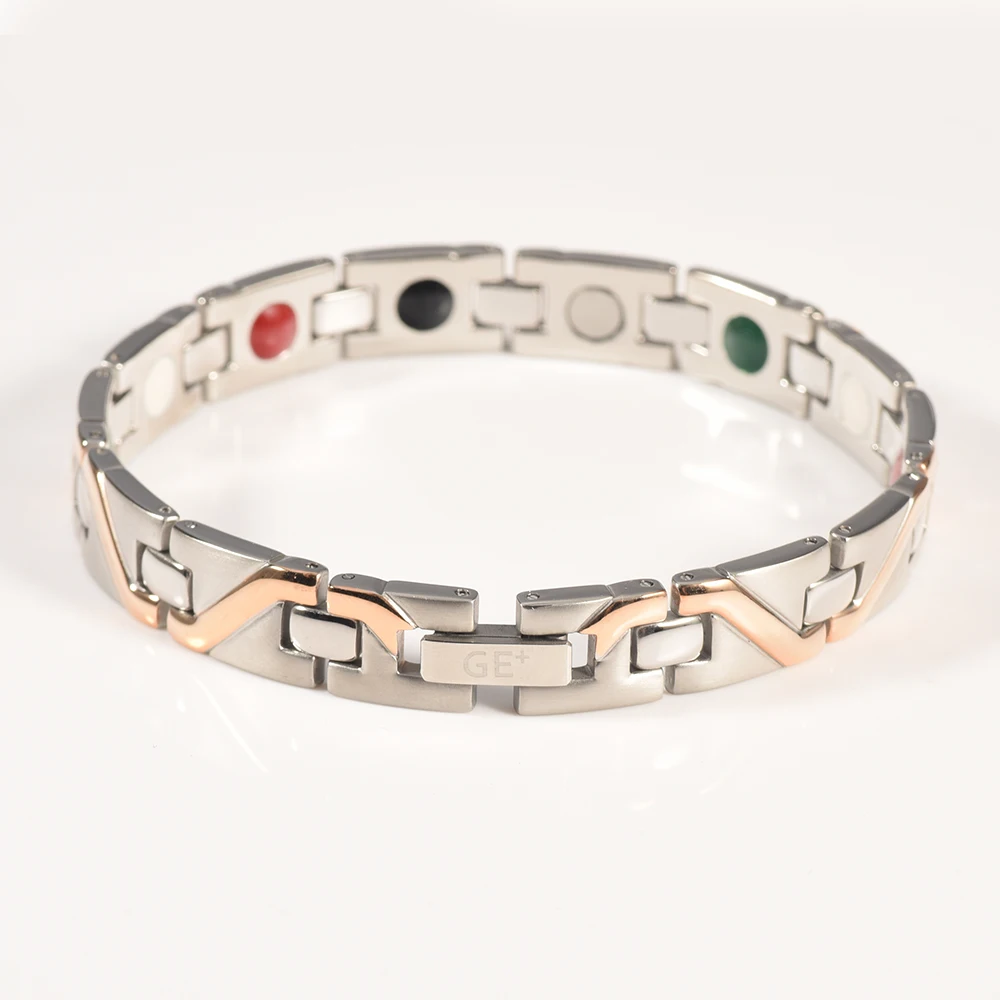 5 в 1 браслет из нержавеющей стали с ионным гематитом|bangles for men|steel braceletstainless steel