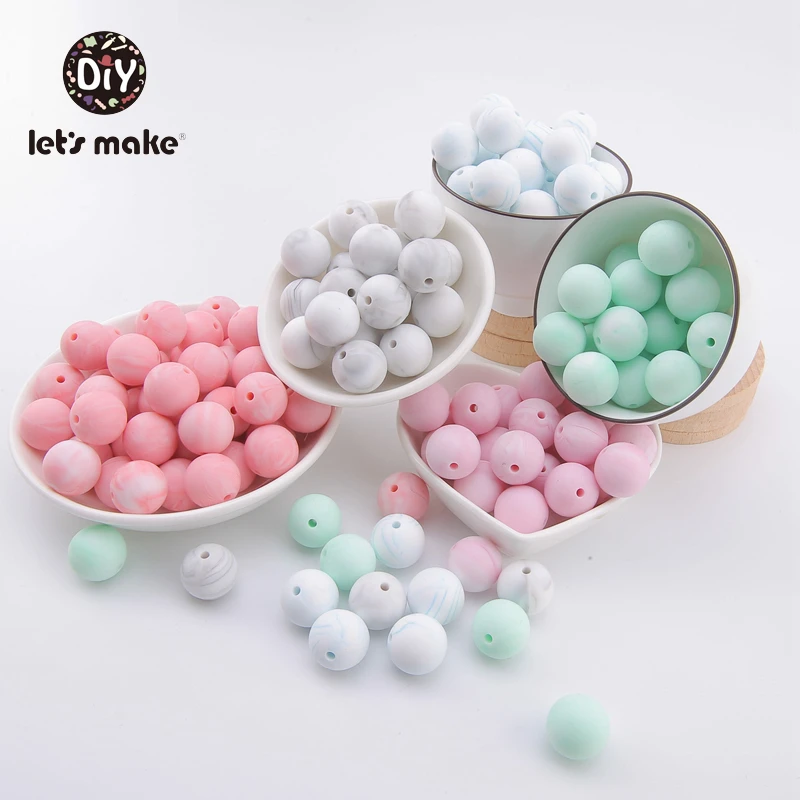 Силиконовые Бусины 12 мм без бисфенола А | Мать и ребенок