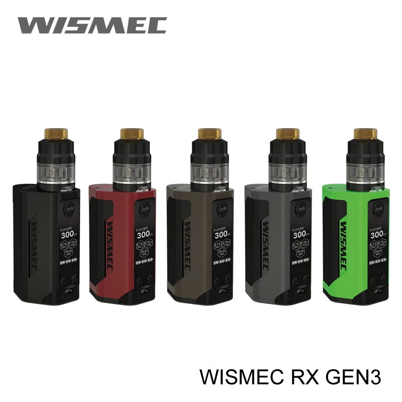Новые электронные сигареты Wismec Reuleaux RX GEN3 300 Вт современный бокс с гном Tank все