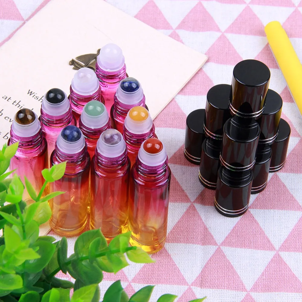 10 шт натуральные драгоценные камни рулон на многоразовые парфюмерные флаконы