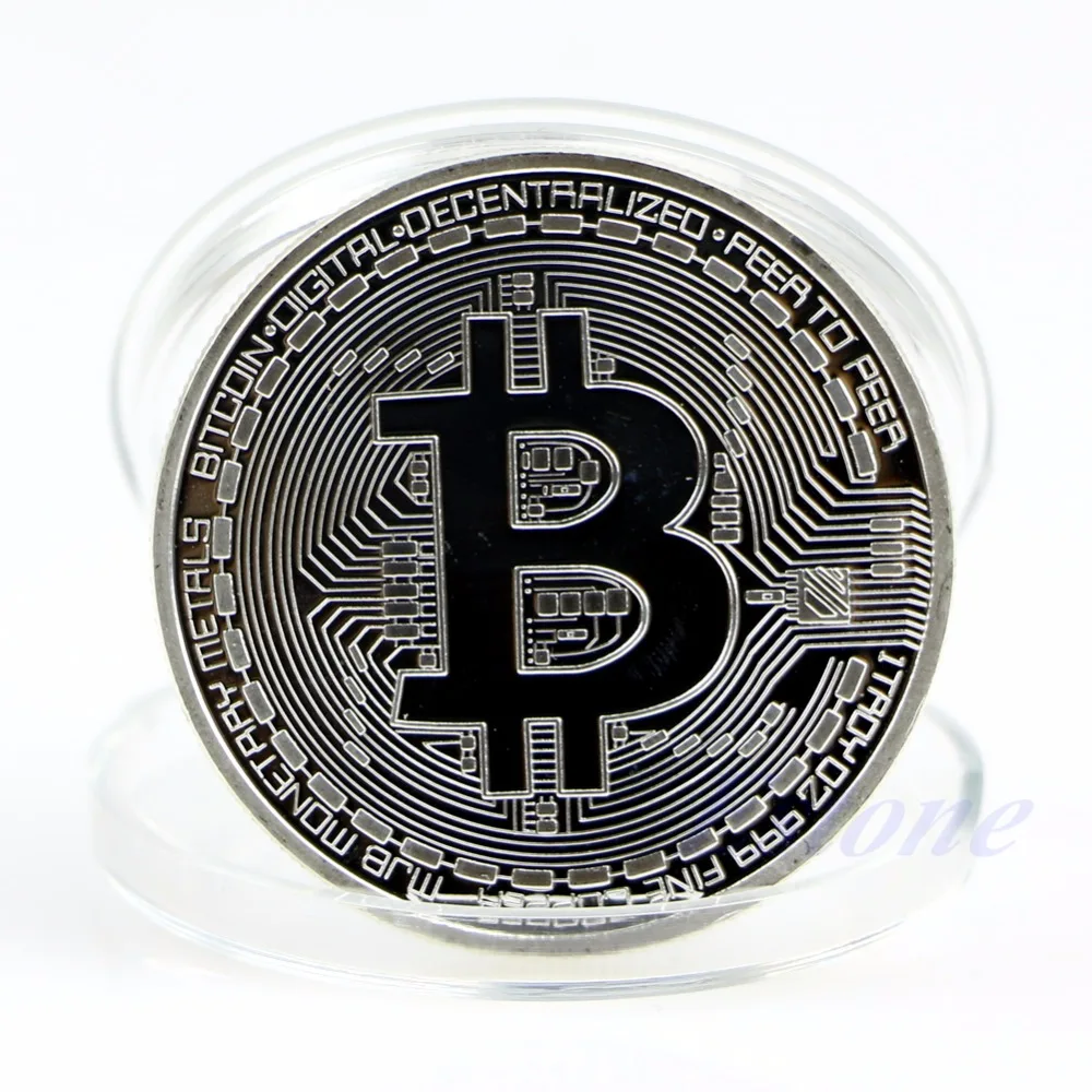 Биткоин Монета Золото серебряное покрытие коллекционные BTC монеты искусство коллекция подарок Прямая