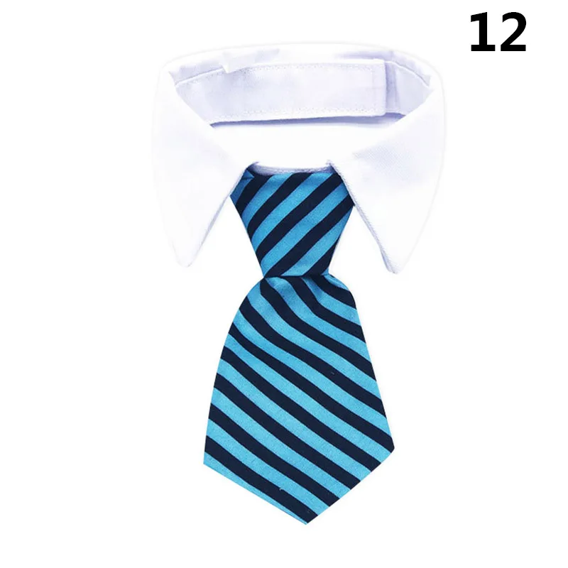 Ошейник для питомца собаки кошки галстук Повседневный полосатый принт