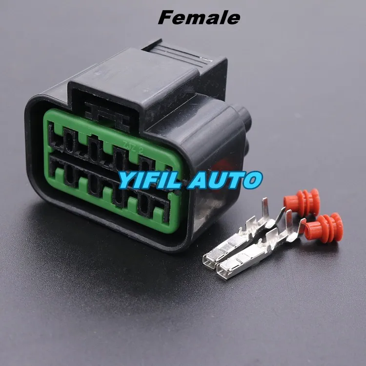 

10sets /lot DJ7101Y-2.2-11/21 10 Pin/Way Male Female Car Electric Automotive Harness Connector Plug Adatper Socket