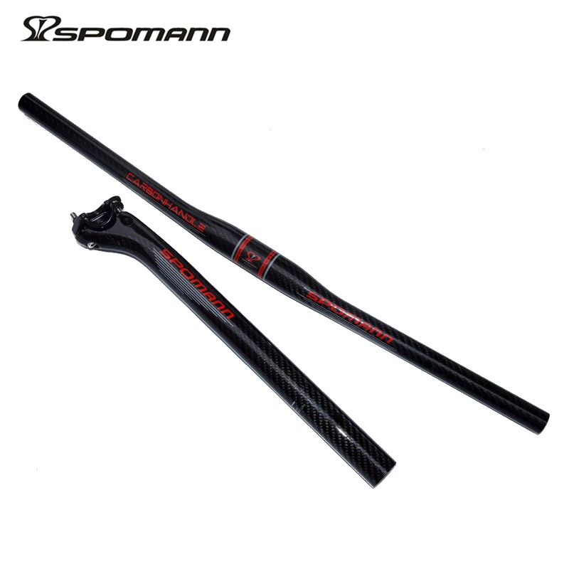 2017 SPOMANN Углеродные детали для дорожного велосипеда комплект из углеродного руля