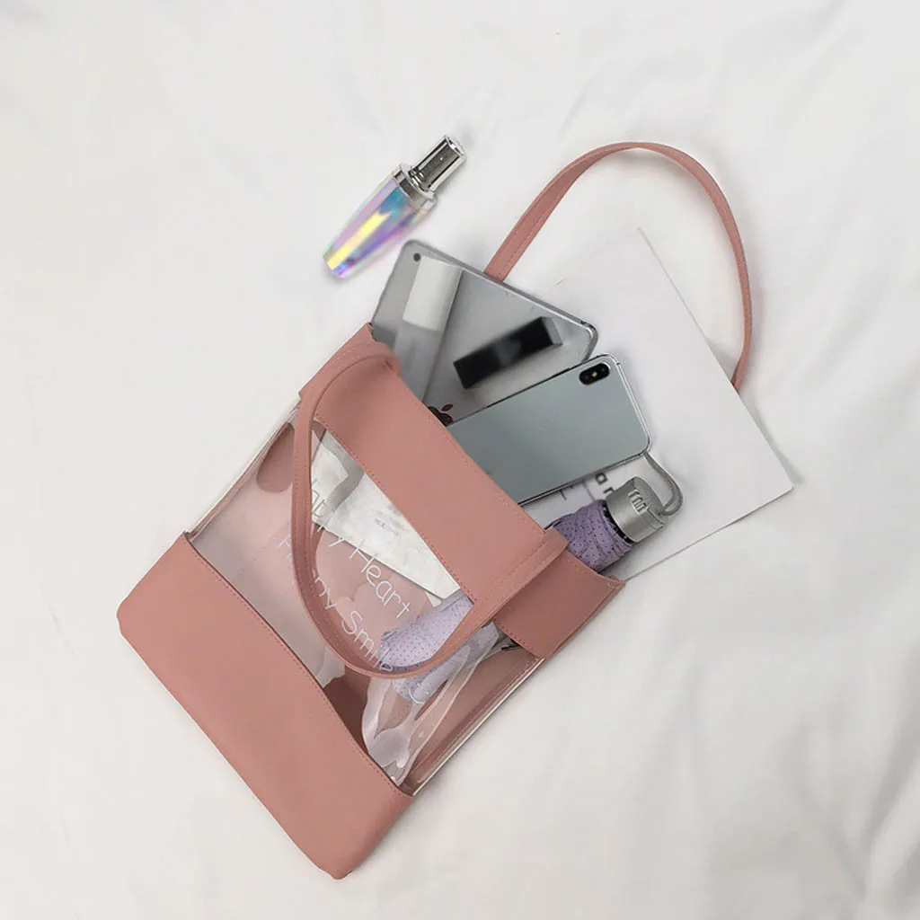 Женская сумка модная прозрачная вместительная через плечо schoudertas dames sac a main femme de