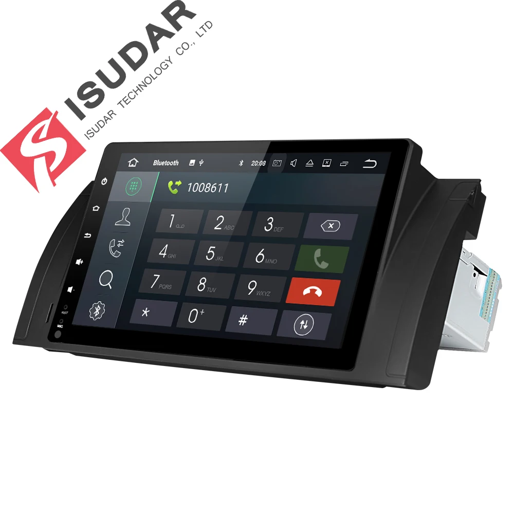 Isudar автомобиля мультимедийный плеер gps Automotivo Android 8 1 один Din для BMW/E39/E53/X5/M5 радио FM 4 ядра Оперативная память 2