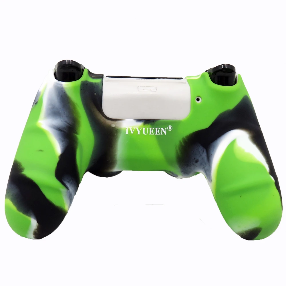 IVYUEEN, новая версия, силиконовый чехол для Dualshock 4, для playstation 4, PS4 Pro, тонкая консоль, кожный чехол с контроллером, колпачки