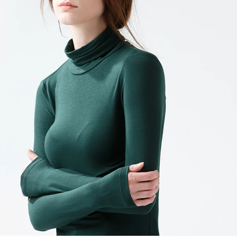 Женские футболки из модала CANVAUS тонкие однотонные офисные Топы больших размеров