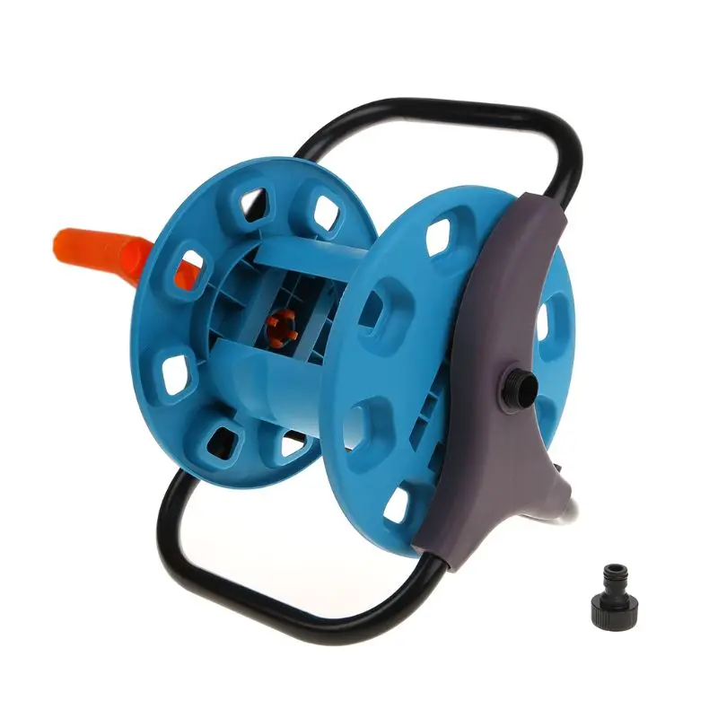 Портативная садовая катушка для водяных шлангов длиной 25 м держатель корзины