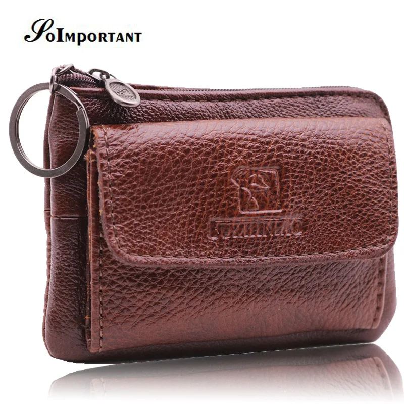 Винтажные женские кошельки, Женский мини-кошелек из натуральной кожи, маленький кошелек для монет, держатель для кредитных карт, Волшебная дамская сумка для денег, кольцо для ключей