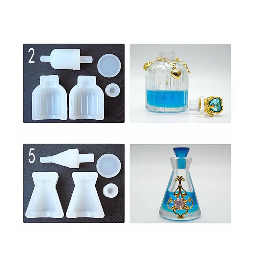 DIY 3D флакон для духов Силиконовые формы ручной работы мини жидкие украшения