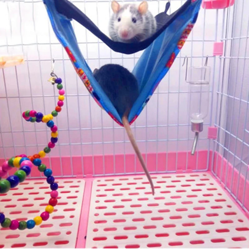 Двойной Слои Pet крыса, хомяк гамак для хорька зайца свинки белка мыши Теплая постель тканевая игрушка для домашних животных постельные принадлежности Дом