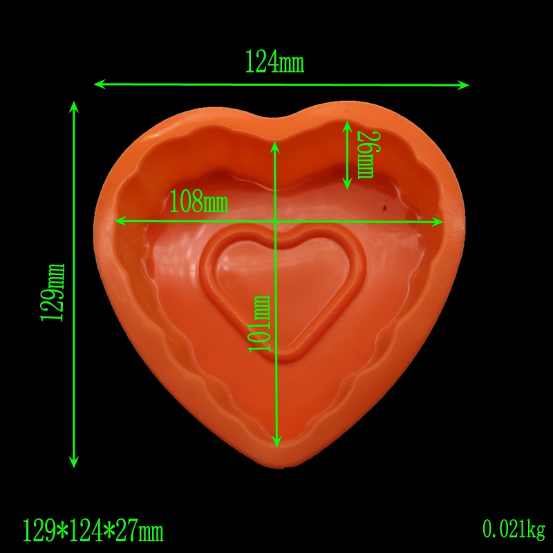 Силиконовая форма для торта в форме сердца шоколадные конфеты свадебные