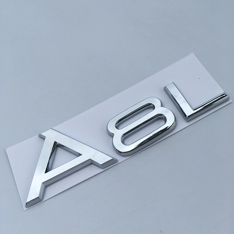 A8L 1,8 т 2,0 2,4 3,0 Т 3,2 3,6 4,2 A3 A4 A5 A6L A7 A8L Q3 Q5 Q7 одежда с буквами и цифрами, хромированная эмблема багажник автомобиля Ёмкость Знак логотипа Стикеры - Название цвета: A8L