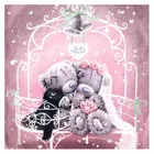 Алмазная мозаика kexinzu K32, модная квадратная 3D вышивка медведь-пара сделай сам, мозаика для вышивки крестиком, Декор для дома, подарок K32