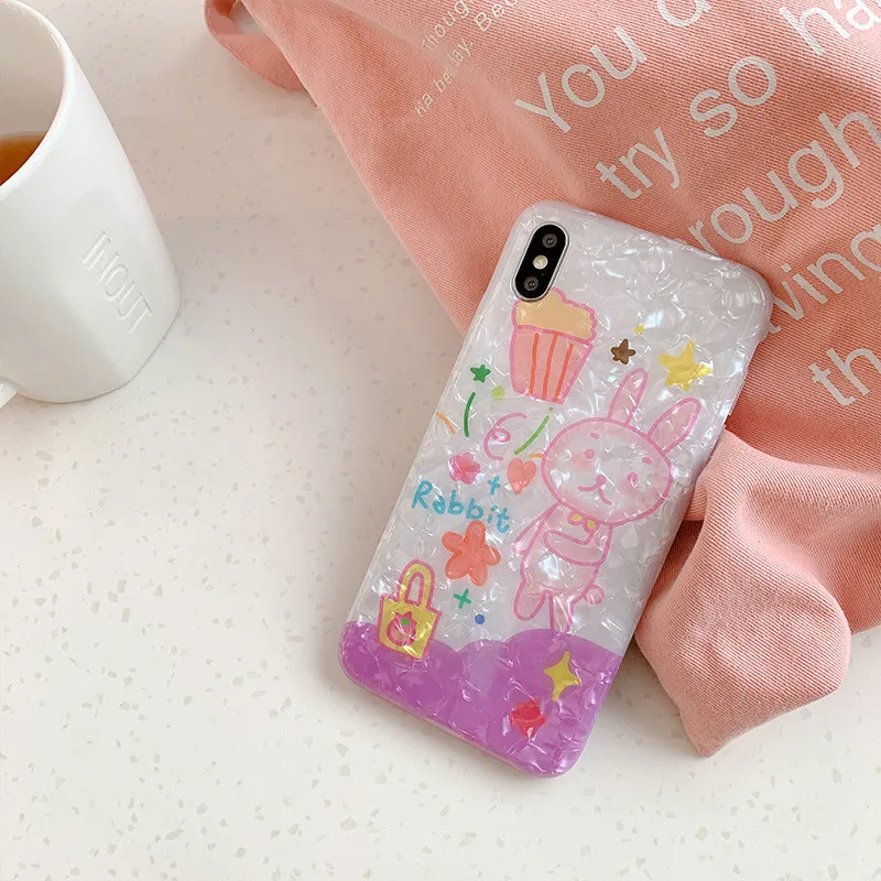 JIBAN Роскошная оболочка ручная роспись чехлы для телефонов Iphone XS Max/XR X 6 6s 7 plus 8