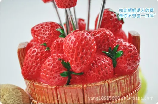 Креативная посуда вилки для фруктов клубники стильные модные украшения стола