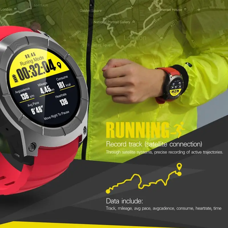 Gps Смарт часы S958 Шагомер фитнес трекер монитор сердечного ритма SALFRESA Smartwatch